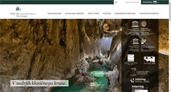 Desktop Screenshot of park-skocjanske-jame.si